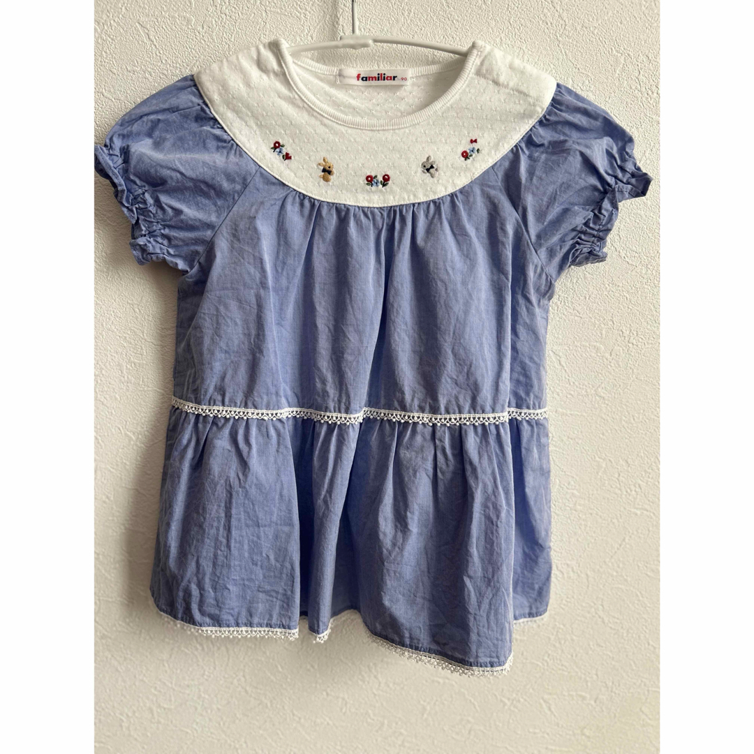 familiar(ファミリア)のfamiliar チュニックTシャツ キッズ/ベビー/マタニティのキッズ服女の子用(90cm~)(Tシャツ/カットソー)の商品写真