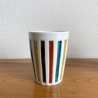 九谷焼 カラフルフリーカップ  赤(グラス/カップ)
