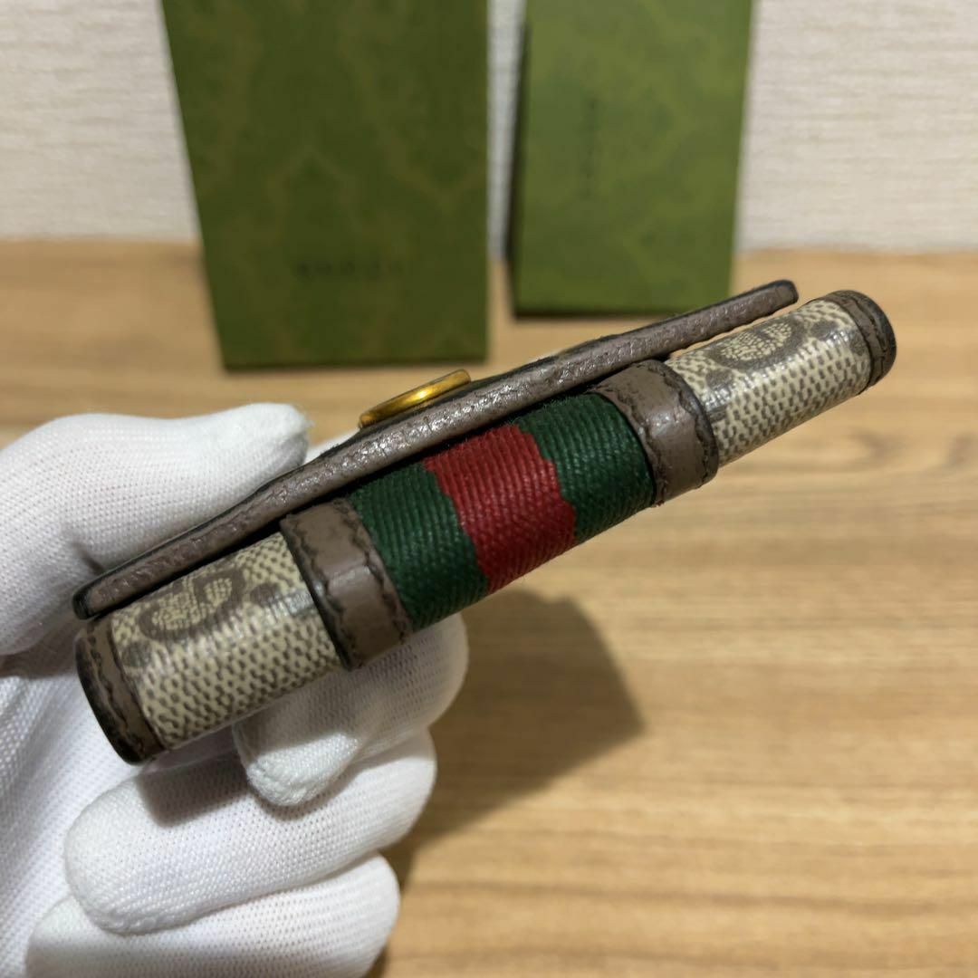 Gucci(グッチ)の箱有 GUCCI オフィディア 6連キーケース シェリーライン GGスプリーム レディースのファッション小物(財布)の商品写真