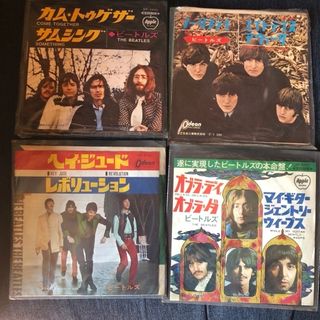 ビートルズ(THE BEATLES)のビートルズTheBeatles昭和レトロ洋楽レコード4枚セット売り(ポップス/ロック(邦楽))