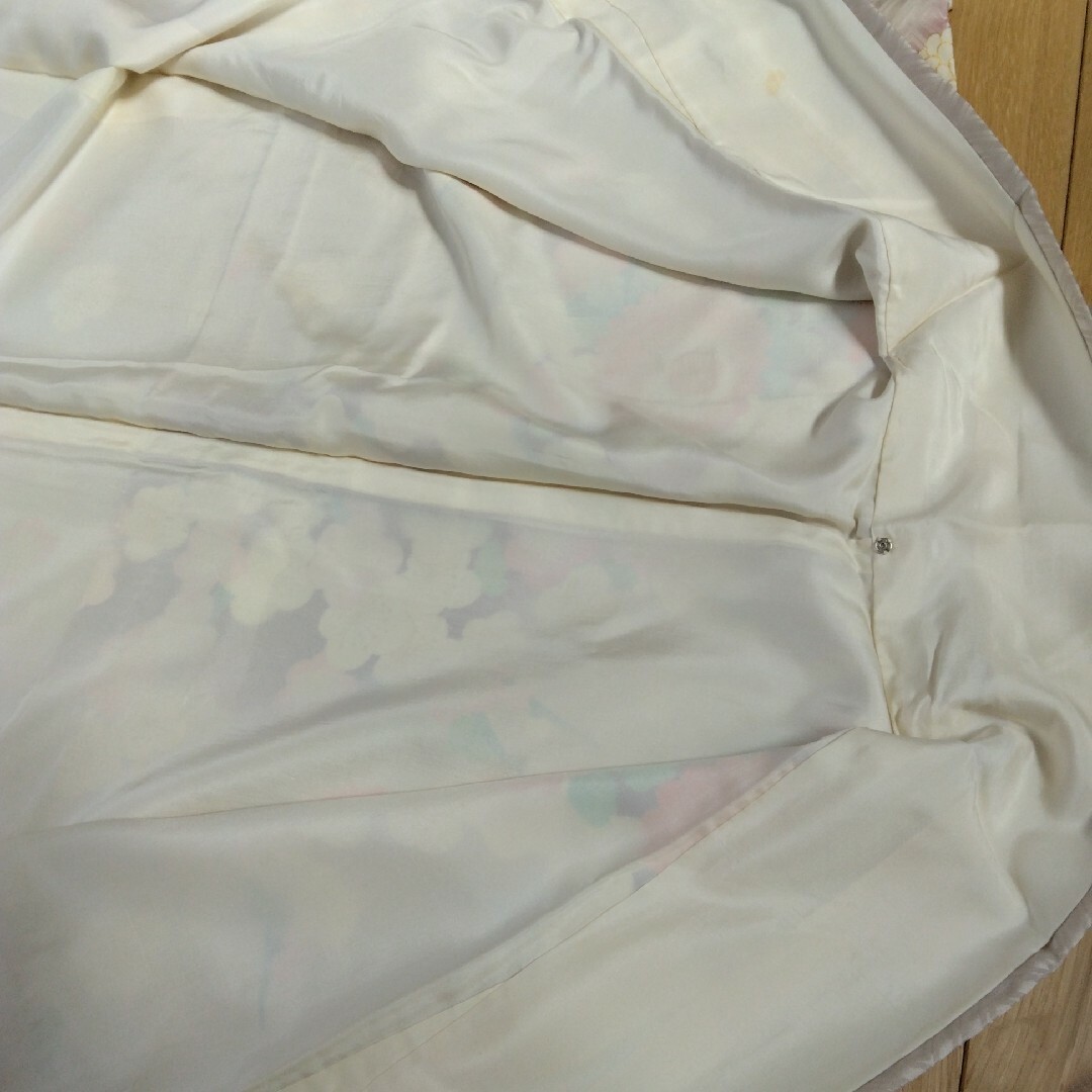 振袖　豪華　刺繍　梅　花　グラデーション　ホワイト　パープル　和服　和装 レディースの水着/浴衣(振袖)の商品写真