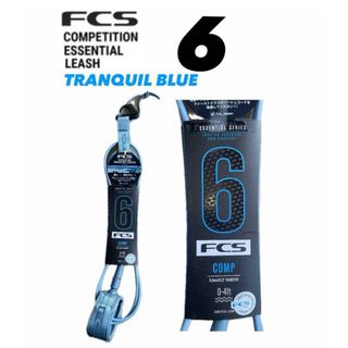 エフシーエス(FCS)のFCS 6'CompEssential Leash Tranquil Blue(サーフィン)