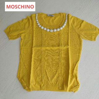 モスキーノ(MOSCHINO)のMOSCHINO 半袖ニットカットソー(カットソー(半袖/袖なし))