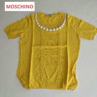 モスキーノ(MOSCHINO)のMOSCHINO 半袖ニットカットソー(カットソー(半袖/袖なし))