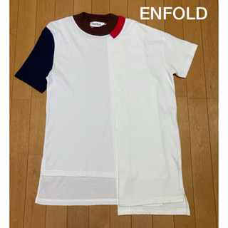 エンフォルド(ENFOLD)のENFOLD エンフォルド アシメトリー Tシャツ カットソー 半袖(Tシャツ(半袖/袖なし))