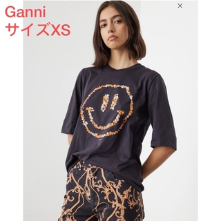 Ganni 【ガニー】スマイリー半袖Tシャツ(Tシャツ(半袖/袖なし))