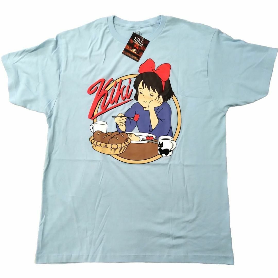 ジブリ(ジブリ)の魔女の宅急便　Tシャツ　XL　水色　映画T　ムービーT　ジブリ　アニメT * メンズのトップス(Tシャツ/カットソー(半袖/袖なし))の商品写真