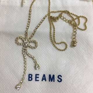 ビームス(BEAMS)のリボンモチーフ ネックレス(ネックレス)