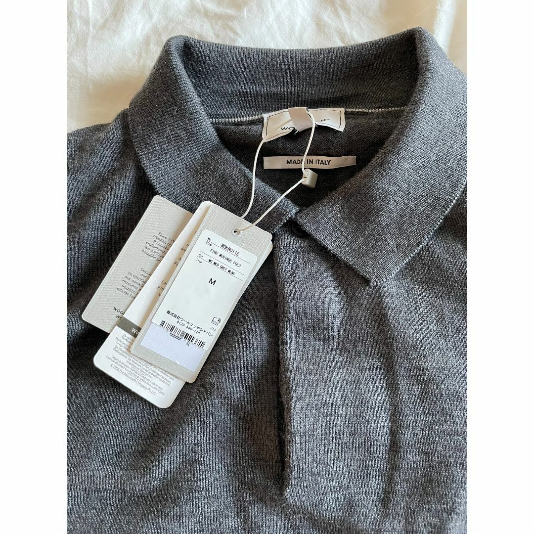 Woolrich ウールリッチ メリノウール ポロシャツ グレー Woolrich ウールリッチ メリノウール ポロシャツ グレー