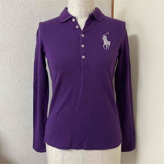 長袖 トップスカットソー 紫色パープル Ralph Lauren ラルフローレン