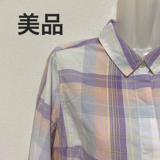 クロコダイル(Crocodile)の美品　CROCODILE クロコダイル　7部丈　シャツ　M(シャツ/ブラウス(長袖/七分))