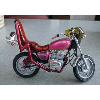 AOSHIMA - ☆プラモデル☆アオシマ☆CB400T☆ホークⅡ*バブ☆【改】中古☆旧車　暴走族