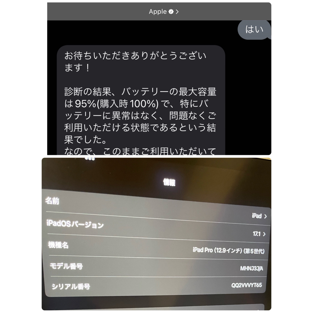 Apple(アップル)の電池95% iPad Pro 12.9(第五）セット256G Wi-Fiモデル スマホ/家電/カメラのPC/タブレット(タブレット)の商品写真