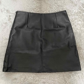 レザースカート タイトスカート ミニスカート 黒 figments フィグメンツ(ミニスカート)
