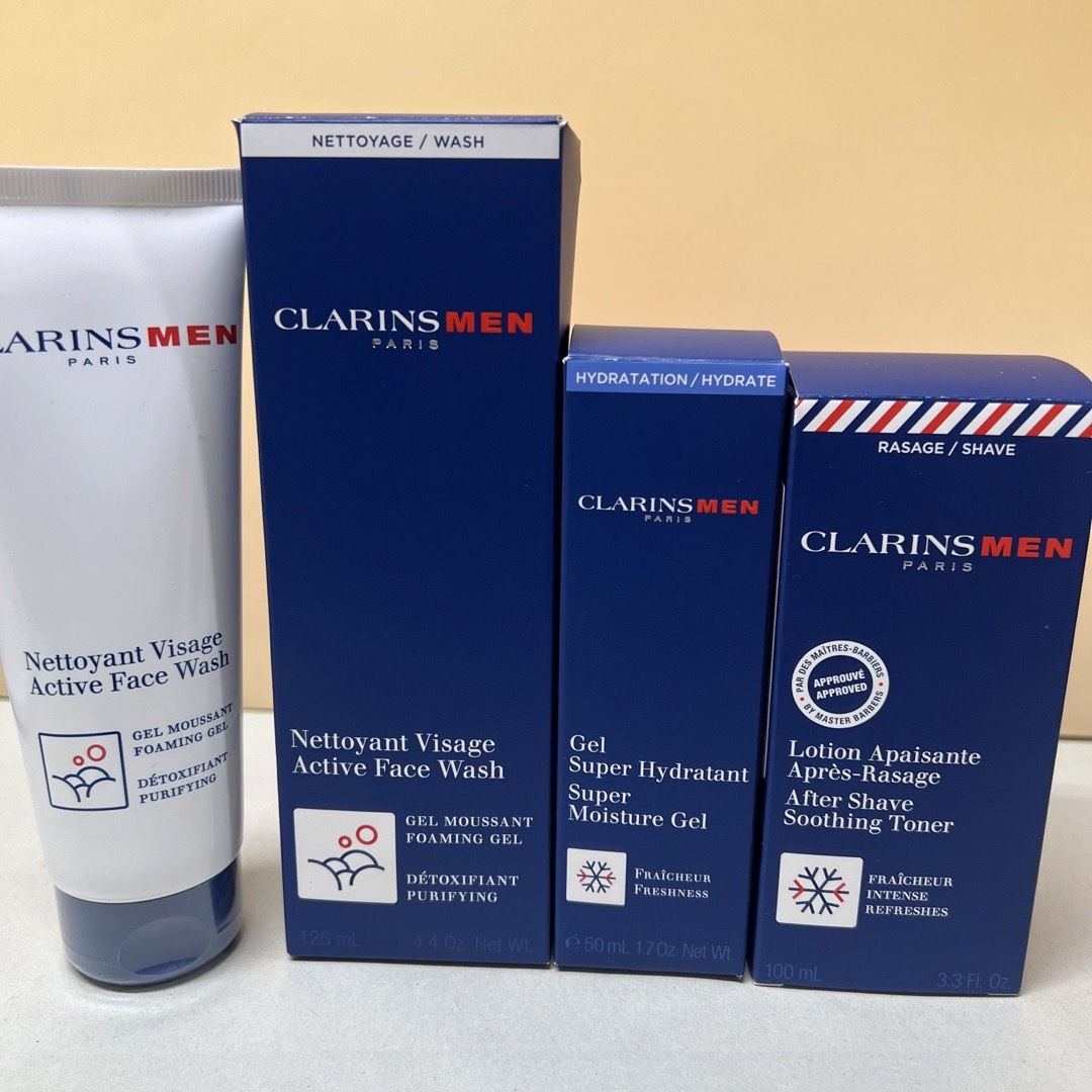CLARINS(クラランス)のCLARINS MEN 4点セット コスメ/美容のスキンケア/基礎化粧品(洗顔料)の商品写真