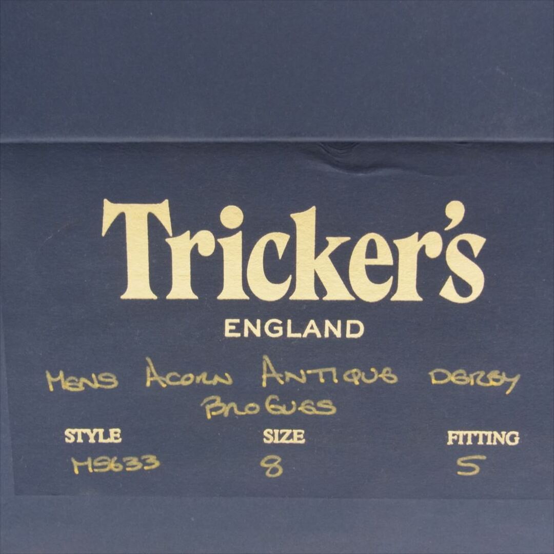 Trickers(トリッカーズ)のTricker's トリッカーズ その他靴 M5633 BOURTON ACORN ANTIQUE バートン ウィングチップ シューズ ブラウン系 8【極上美品】【中古】 メンズの靴/シューズ(その他)の商品写真