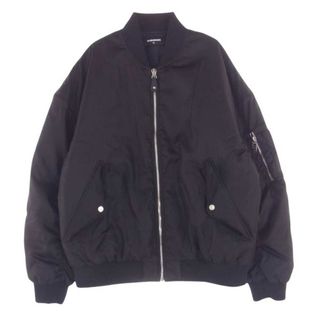 ディースクエアード(DSQUARED2)のDSQUARED2 ディースクエアード ブルゾン 24SS S79AM0060 S49576 BOMBER JACK ボンバージャケット フライトジャケット MA-1 ブルゾン ICON ジップチャーム ブラック系 52【美品】【中古】(その他)