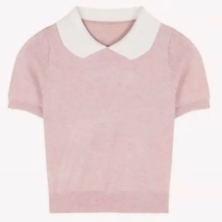 レディース 半袖 トップス 襟付き doll ピンク(Tシャツ(半袖/袖なし))