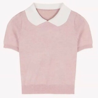 レディース 半袖 トップス 襟付き doll ピンク(Tシャツ(半袖/袖なし))