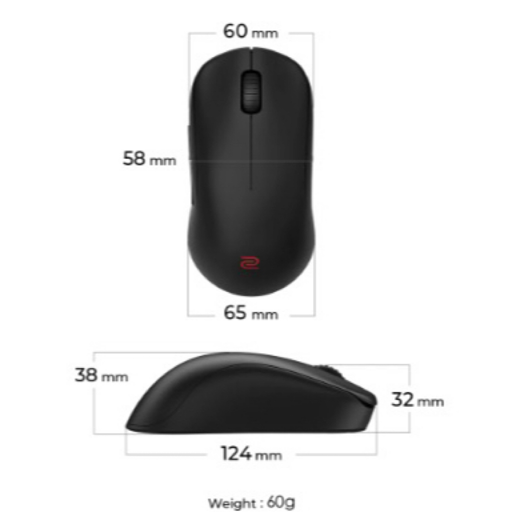 BENQ(ベンキュー)のZOWIE U2 ワイヤレス ゲーミングマウス BenQ プレゼント ギフト スマホ/家電/カメラのPC/タブレット(PC周辺機器)の商品写真