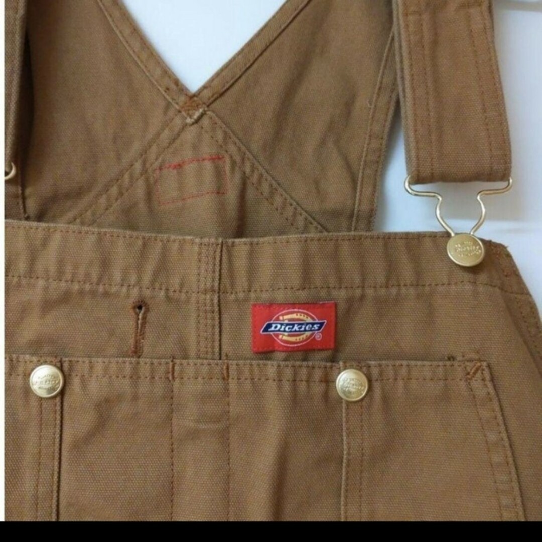 Dickies(ディッキーズ)の新品 34x32 ダックオーバーオール ディッキーズ リンスドブラウン メンズのパンツ(サロペット/オーバーオール)の商品写真