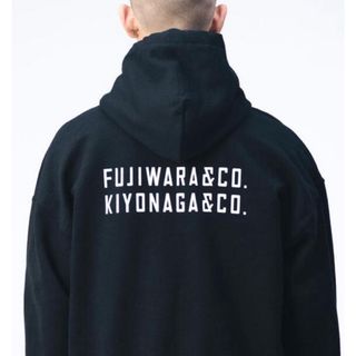 FRAGMENT - FUJIWARA&CO. BACK DOUBLE LOGO HOODIE 