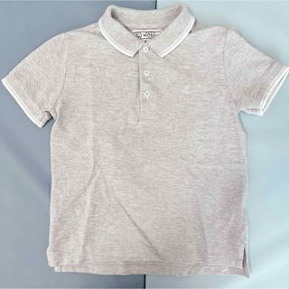 プチバトー(PETIT BATEAU)のプチバトー 半袖 ポロシャツ 6ans グレー(Tシャツ/カットソー)