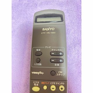 サンヨー(SANYO)のSANYO サンヨー ビデオ テレビリモコン　VRC-H660(その他)