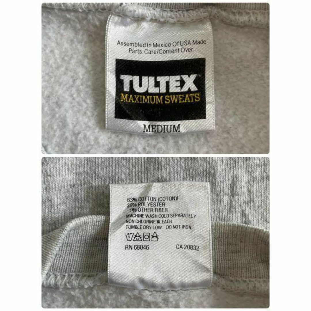 タルテックス　ヴィンテージ　スウェット　ビッグプリント　ライトグレー　裏起毛　M メンズのトップス(スウェット)の商品写真