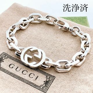 グッチ(Gucci)の【洗浄済】グッチ GUCCI 925 ブレスレット シルバー メンズ Y293(ブレスレット)