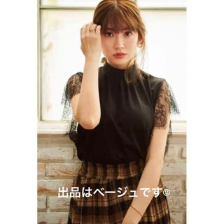 【良品❁⃘*.゜】Butterfly Silk Touch  Lace Top(カットソー(半袖/袖なし))