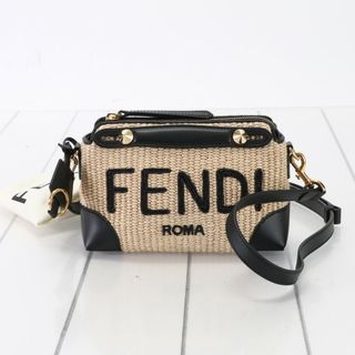 フェンディ(FENDI)の極美品 フェンディ バイザウェイ スモール 8BL145 ストロー レザー 2WAY ショルダーバッグ ハンド トート 定番 レディース TTT 2お18-2(ショルダーバッグ)