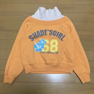 トレーナー　オレンジ　SHADE'SGIRL   130(Tシャツ/カットソー)