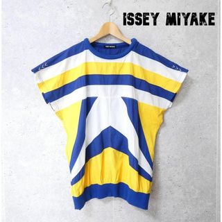 ISSEY MIYAKE - 美品 ISSEY MIYAKE 総柄 ドルマンスリーブ 半袖 カットソー