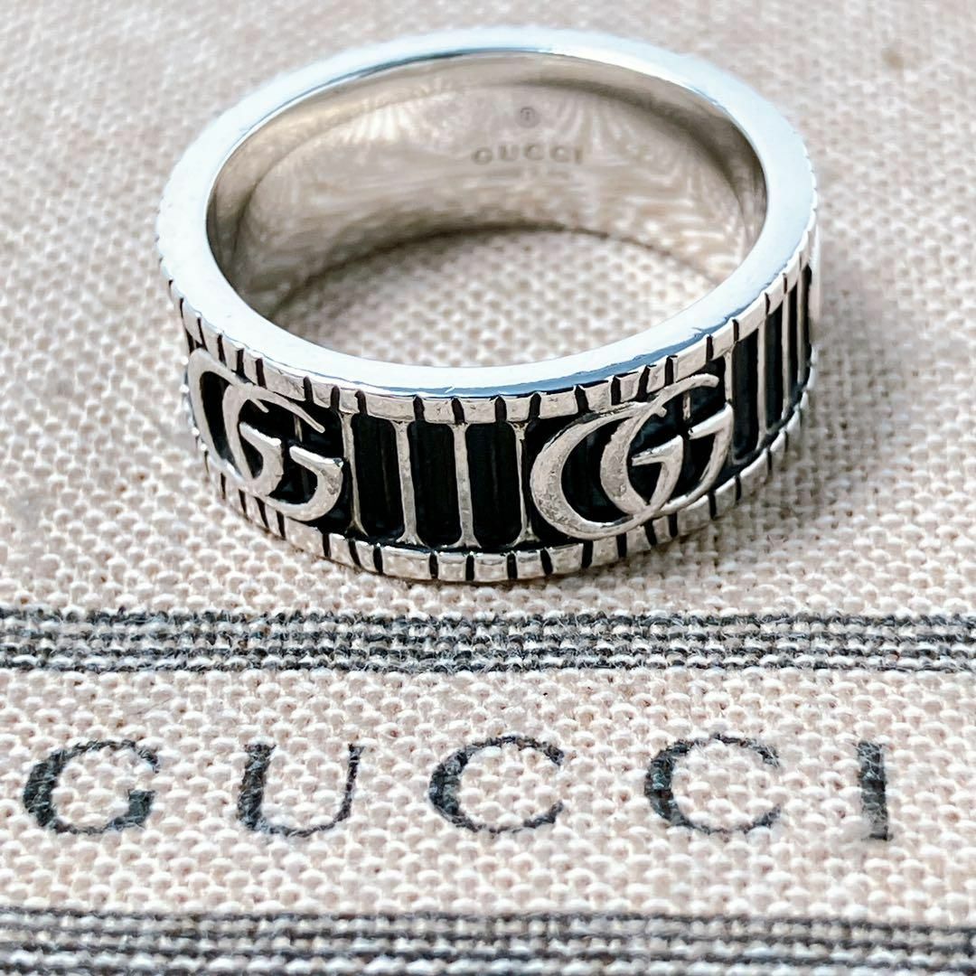 Gucci(グッチ)の【洗浄済】グッチ GUCCI 925 リング 指輪 シルバー Y291 メンズのアクセサリー(リング(指輪))の商品写真