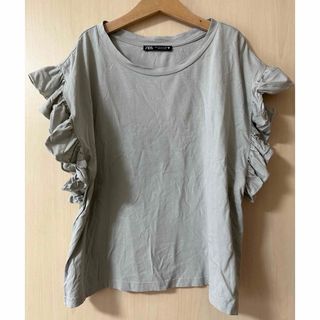 ザラ(ZARA)のZARA フリルＴシャツ(Tシャツ(半袖/袖なし))