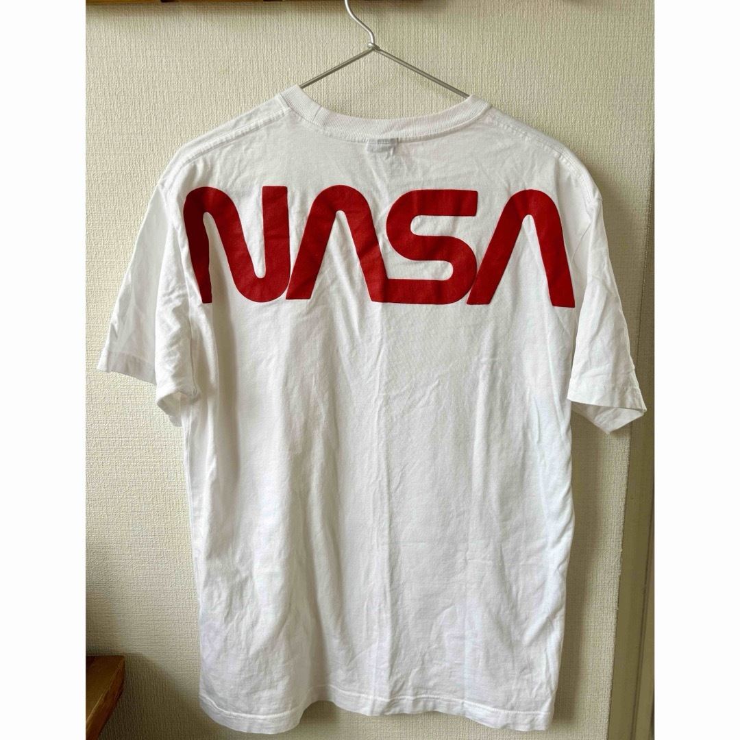 メンズ B ONE SOUL  NASA ロゴプリント 白 半袖Tシャツ メンズのトップス(Tシャツ/カットソー(半袖/袖なし))の商品写真