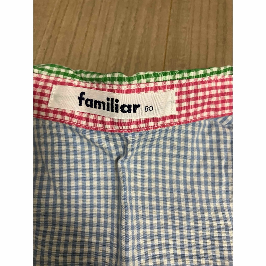 familiar(ファミリア)のfamiliar 男の子　マルチカラー　シャツ　80 キッズ/ベビー/マタニティのベビー服(~85cm)(シャツ/カットソー)の商品写真