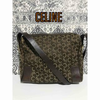 celine - CELINE セリーヌ Cマカダム ハンドバッグ ショルダーバッグ ブラウン