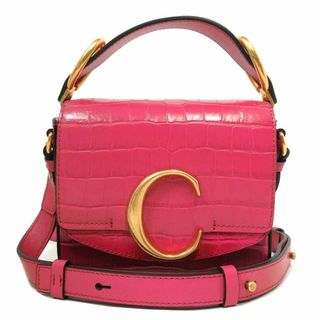 Chloe - 【新品】クロエ バッグ ショルダーバッグ CHC20SS193 C36 6Q5(グラフィック ピンク) Chloe クロエC クロコ調 ミニ スクエア B 2WAY ショルダー 斜め掛け レディース