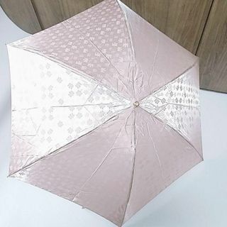 ニナリッチ(NINA RICCI)の超美品　ニナリッチ　晴雨兼用　日傘　折りたたみ　鳥柄　ピンクロゴ　傘袋付き(傘)