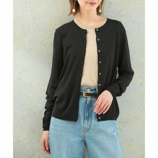 アーバンリサーチロッソ(URBAN RESEARCH ROSSO)の【BLACK】ウォッシャブルカーディガン(カーディガン)