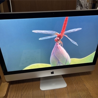 マック(Mac (Apple))のimac Mid 2010  27 inchA1312 マスターブック付き(オフィス/パソコンデスク)