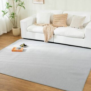 【色: グレー】Keusnix カーペット ラグ 夏用 ラグマット 冷感 地毯 (ラグ)