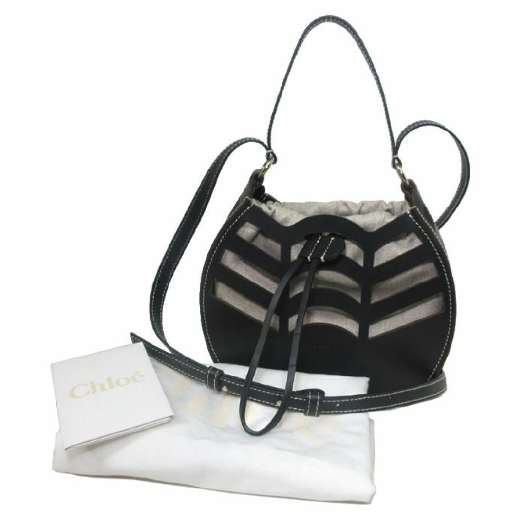 Chloe(クロエ)の【新品】クロエ バッグ ショルダーバッグ CHC22US479G07 001 (ブラック) Chloe KAYAN ドローストリング バケツバッグ 2WAY 斜めかけ レディース アウトレット レディースのバッグ(ショルダーバッグ)の商品写真