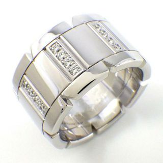 カルティエ(Cartier)のカルティエ Cartier リング タンク フランセーズ LM ダイヤモンド K18WG 9.5号 / #50 【中古】(リング(指輪))