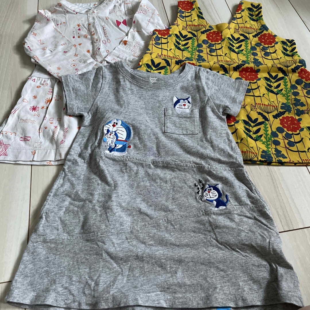 Design Tshirts Store graniph(グラニフ)のグラニフ　3点セット キッズ/ベビー/マタニティのキッズ服女の子用(90cm~)(ワンピース)の商品写真