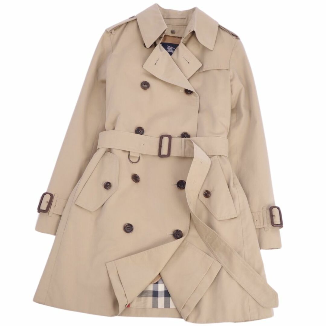 BURBERRY(バーバリー)の美品 バーバリー ロンドン BURBERRY LONDON コート ライナー付き トレンチコート コットン100％ アウター レディース 38(M相当) ベージュ レディースのジャケット/アウター(トレンチコート)の商品写真