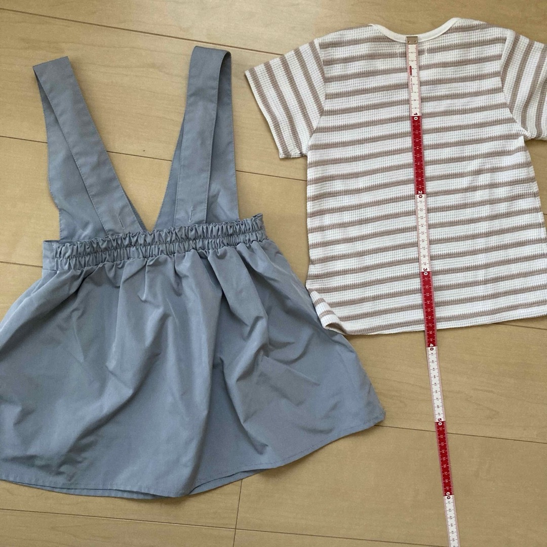 バースデイ(バースデイ)のジャンバースカートワンピース　110cm キッズ/ベビー/マタニティのキッズ服女の子用(90cm~)(ワンピース)の商品写真