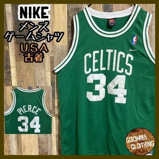 ナイキ(NIKE)のナイキ NBA セルティックス バスケ チームロゴ ユニフォーム USA古着 緑(Tシャツ/カットソー(半袖/袖なし))